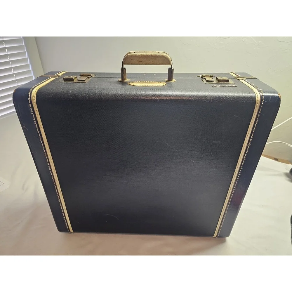 Rare White Star vintage suitcase‎ Mechanism Inside 1950s Good Condition